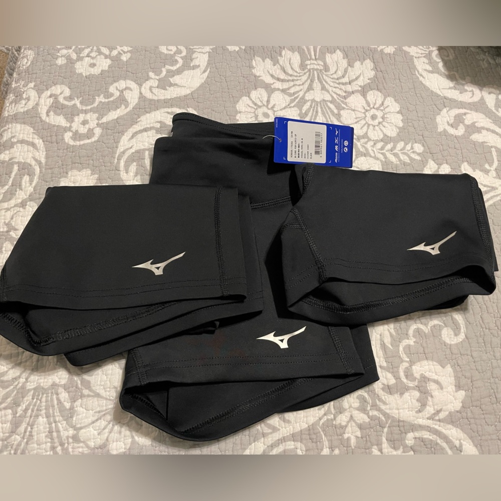 3 pair Mizuno medium volleyball shorts